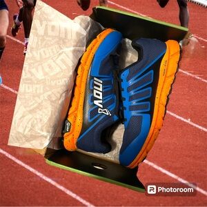 INOV-8 Mens TrailFly G 270 V2 Blue/Nectar Shoe (001065-BLNE-S-01) Size 9